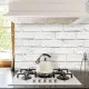 White Bricks πλάτη προστασίας τοίχων κουζίνας και μπάνιου (67319)