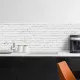 White Bricks XL πλάτη προστασίας τοίχων κουζίνας και μπάνιου (67606)