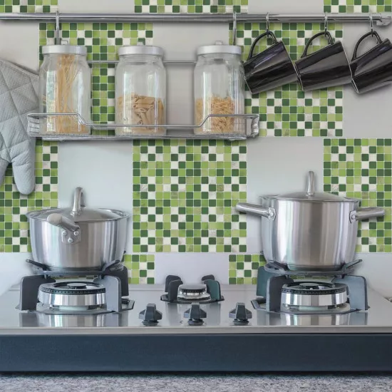 Tile Green πλακάκια διακόσμησης τοίχων κουζίνας & μπάνιου (31316)