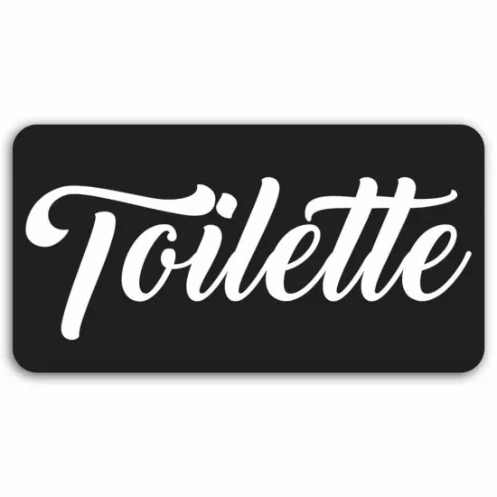 Toilette 1 πινακίδα διακόσμησης Forex (63101)