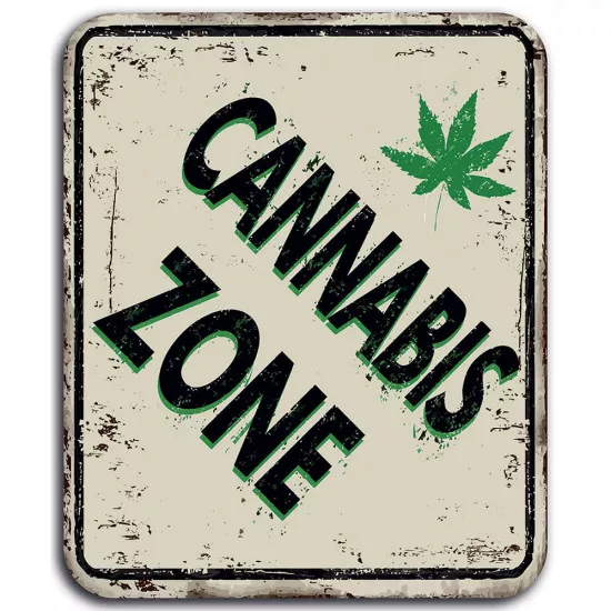 Cannabis Zone πινακίδα διακόσμησης Forex (49427)