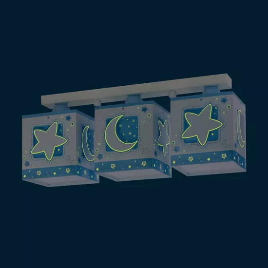 MoonLight Blue τρίφωτο οροφής ράγας (63233N[T])