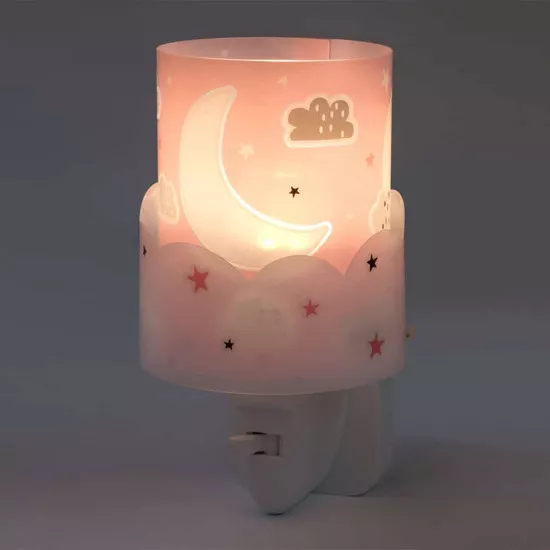 Moon Pink παιδικό φωτιστικό νύκτας πρίζας LED (61235[S])