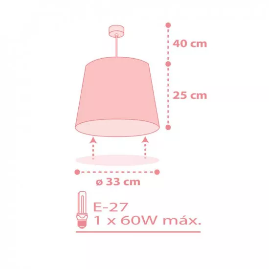 Starlight Pink κρεμαστό φωτιστικό οροφής (82212[S])
