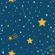Starry Night μαλακά αφρώδη πλακάκια προστασίας (54757)