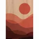 Desert Sunset πίνακας διακόσμησης ξύλου L (21665)