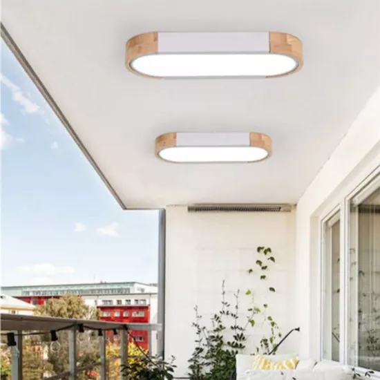 POWERTECH LED φωτιστικό οροφής HLL-0048, 12W, 960lm, 35x14cm, Θερμό Λευκό 4000Κ