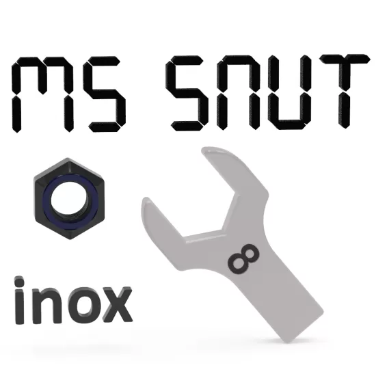 M5 Παξιμάδι Ασφαλείας Inox ( Πακέτο 10τμχ )