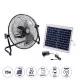 GloboStar® SOLARO-FAN 85352 Solar Fan Αυτόνομος Ηλιακός Επιδαπέδιος Ανεμιστήρας 25W 2 Λειτουργιών Ρεύματος με AC 220-240V ή με Φωτοβολταϊκό Panel 9V 12W & Επαναφορτιζόμενη Μπαταρία Li-ion 7.4V 4400mAh - 12 Ταχύτητες - Ενσωματωμένο USB 2.0 Charger Συσκευών