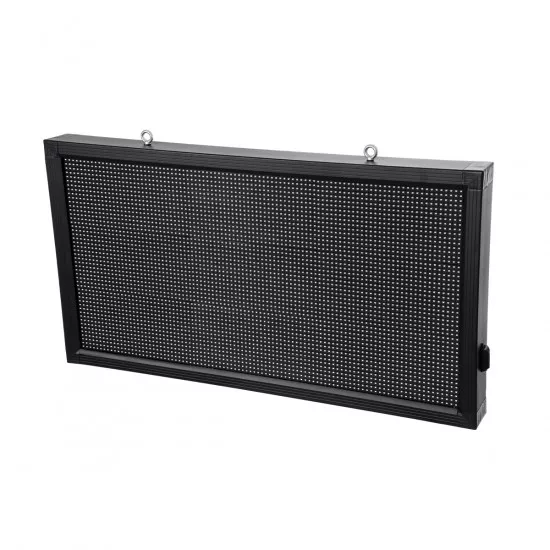 GloboStar® DISPLAY 90811 LED Scrolling Display 96x48cm - Κυλιόμενη Ψηφιακή Πινακίδα / Επιγραφή Μονής Όψης P10 LED SMD AC 220-240V - Λειτουργία μέσω Wi-Fi με Εφαρμογή APP - Αισθήτηρας Θερμοκρασίας και Υγρασίας - Αδιάβροχο IP65 - Μ104 x Π9 x Υ56cm - Πορτοκα