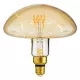 GloboStar® 99173 Λάμπα E27 MR200 Mushroom LED SOFT SPIRAL FILAMENT 6W 500 lm 320° AC 85-265V Edison Retro με Μελί Γυαλί Ultra Θερμό Λευκό 2200 K Dimmable