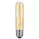 GloboStar® 99049 Λάμπα E27 T30 Σωλήνας LED FILAMENT 4W 360 lm 320° AC 85-265V Edison Retro με Μελί Γυαλί Ultra Θερμό Λευκό 2200 K Dimmable