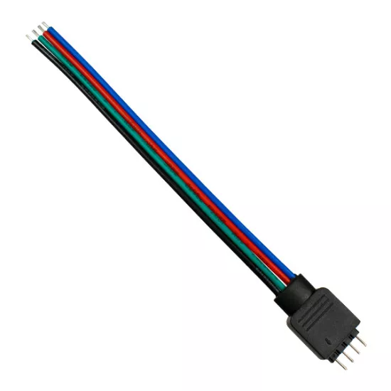70725 RGB Connector με καλώδιο 4 PIN Αρσενικό