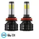 H11 100W 14000lm K9 Line KIT 3rd Generation Series LED CREE CXB COB DC 9-32V Αδιάβροχο IP66 Ψυχρό Λευκό 6000K GloboStar® 82047 