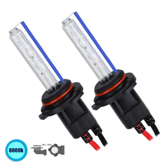 GloboStar® 84020 HB3 9005 ΣΕΤ 2 x Λάμπες Βασικού Φωτισμού Αυτοκινήτου & Μοτοσυκλέτας Xenon HID 70W 6400lm IP20 Ψυχρό Λευκό 8000K