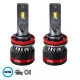 H16 100W 24000lm HL Line KIT 3rd Generation Extreme Series LED CREE CXB COB DC 9-32V Αδιάβροχο IP67 Ψυχρό Λευκό 6000K GloboStar® 82088 