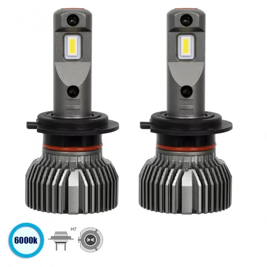 H7 100W 14000lm E30 3nd Generation Series LED Line KIT CREE CXB  DC 9-32V Αδιάβροχο IP66 Ψυχρό Λευκό 6000K GloboStar® 85643