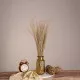 GloboStar® SILVERHAIRGRASS 36545 Αποξηραμένο Φυτό Ασημένια Χλόη - Μπουκέτο Διακοσμητικών Κλαδιών Μπεζ Υ60cm