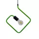 GloboStar® LIBBY 01096-1 Μοντέρνο Κρεμαστό Παιδικό Φωτιστικό Οροφής Μονόφωτο Πράσινο Μεταλλικό Φ31 x Υ100cm
