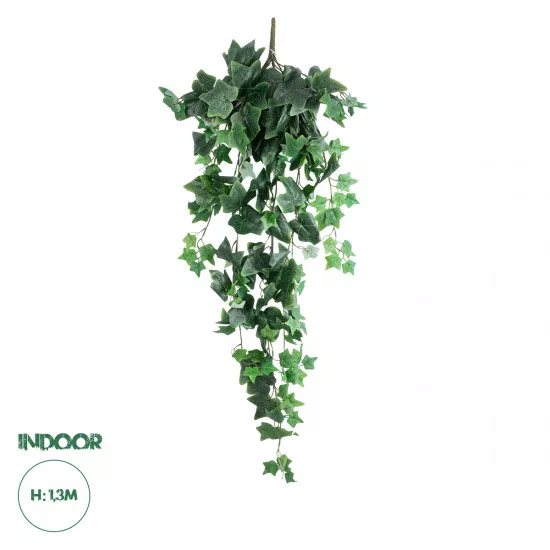 GloboStar® Artificial Garden IVY HANGING BRANCH 20241 Τεχνητό Διακοσμητικό Κρεμαστό Φυτό Κισσός Υ130cm