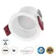 GloboStar® IP 60344 Χωνευτό LED Spot Downlight TrimLess Μπάνιου & WC Φ6.6cm 7W 750lm 45° AC 220-240V IP44 Φ6.6 x Υ5.3cm - Στρόγγυλο - Λευκό - Φυσικό Λευκό 4500K - Bridgelux COB - TÜV Certified Driver - 5 Years Warranty