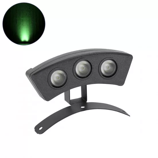 GloboStar® TREELIGHT-PLANTE 90517 Κυρτή Μπάρα Φωτισμού Wall Washer Ειδική για Φυτά - Δέντρα LED 3W 240lm 15° DC 24V Αδιάβροχο IP67 Μ11 x Π3 x Υ8.2cm Πράσινο - Γκρι Ανθρακί - 3 Years Warranty