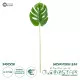 GloboStar® Artificial Garden MONSTERA LEAF 20223 Τεχνητό Διακοσμητικό Φύλο Μονστέρας Π16 x Υ76cm