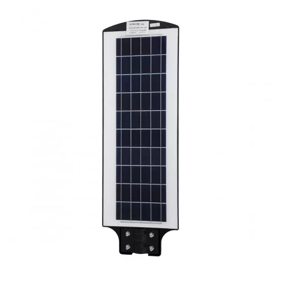 GloboStar® STREETA 85344 Professional LED Solar Street Light Αυτόνομο Ηλιακό Φωτιστικό Δρόμου 120W 1200lm 192 x LED SMD 5730 με Ενσωματωμένο Φωτοβολταϊκό Panel 6V 15W & Επαναφορτιζόμενη Μπαταρία Li-ion 3.2V 15000mAh με Αισθητήρα Ημέρας-Νύχτας & PIR Αισθητ