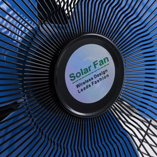 GloboStar® SOLARO-FAN 85351 Solar Fan Αυτόνομος Ηλιακός Επιδαπέδιος Ανεμιστήρας 25W 2 Λειτουργιών Ρεύματος με AC 220-240V ή με Φωτοβολταϊκό Panel 9V 12W & Επαναφορτιζόμενη Μπαταρία Li-ion 7.4V 4400mAh - 12 Ταχύτητες - Ενσωματωμένο USB 2.0 Charger Συσκευών