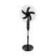 GloboStar® SOLARA-FAN 85356 Solar Fan Αυτόνομος Ηλιακός Επιδαπέδιος Ανεμιστήρας 25W 2 Λειτουργιών Ρεύματος με AC 220-240V ή με Φωτοβολταϊκό Panel 9V 12W & Επαναφορτιζόμενη Μπαταρία Li-ion 7.4V 4400mAh - 3 Ταχύτητες - Ενσωματωμένο USB 2.0 Charger Συσκευών 