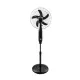 GloboStar® SOLARA-FAN 85356 Solar Fan Αυτόνομος Ηλιακός Επιδαπέδιος Ανεμιστήρας 25W 2 Λειτουργιών Ρεύματος με AC 220-240V ή με Φωτοβολταϊκό Panel 9V 12W & Επαναφορτιζόμενη Μπαταρία Li-ion 7.4V 4400mAh - 3 Ταχύτητες - Ενσωματωμένο USB 2.0 Charger Συσκευών 