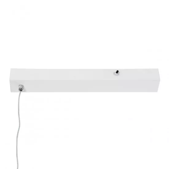 GloboStar® LINARIA 60922 Κρεμαστό Φωτιστικό Οροφής Design LED CCT 36W 4150lm 200° AC 220-240V - Εναλλαγή Φωτισμού μέσω Τηλεχειριστηρίου All In One Ψυχρό 6000k+Φυσικό 4500k+Θερμό 2700k Dimmable Μ120 x Π2 x Υ10cm - Λευκό - 3 Years Warranty