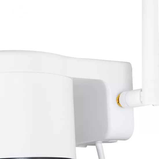 GloboStar® 86076 Επιτοίχια Κάμερα Πρίζας WiFi HD 1080P 350° Διπλή Κατέυθυνση Ομιλίας & Ανιχνευτή Κίνησης - Απομακρυσμένος Έλεγχος - Αδιάβροχη IP65 - Λευκό Μαύρο - Μ15 x Π14.5 x Y15cm - 2 Χρόνια Εγγύηση