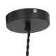 GloboStar® MANHATTAN 01456 Μοντέρνο Industrial Κρεμαστό Φωτιστικό Οροφής Μονόφωτο Μεταλλικό Μαύρο Καμπάνα Φ11 x Υ14cm