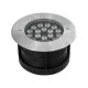 GloboStar® UNDERGROUND-SINA 90572 Χωνευτό Φωτιστικό Σποτ Δαπέδου LED 18W 1710lm 15° DC 24V Αδιάβροχο IP68 Φ20 x Υ11cm Φυσικό Λευκό 4500K - Ανοξείδωτο Ατσάλι - 3 Χρόνια Εγγύηση