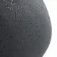 GloboStar® Artificial Garden RAVELLO 20747 Επιδαπέδιο Πολυεστερικό Τσιμεντένιο Κασπώ Γλάστρα - Flower Pot Μαύρο με Καφέ Μ60 x Π50 x Υ75cm