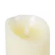 GloboStar® FIREFLAME 79543 Διακοσμητικό Realistic Κερί Παραφίνης με LED Εφέ Κινούμενης Φλόγας - Μπαταρίας & Ασύρματο Χειριστήριο IR Θερμό Λευκό 3000K Dimmable - Φ10 x Υ20cm