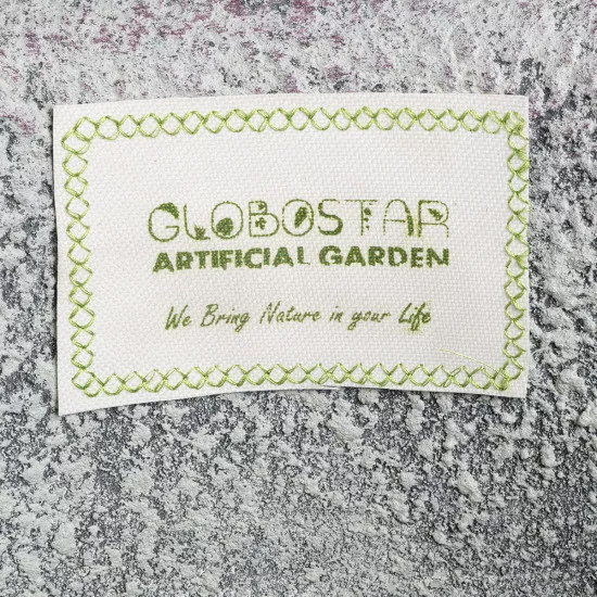 GloboStar® Artificial Garden IRISH 20721 Επιδαπέδιο Πολυεστερικό Τσιμεντένιο Κασπώ Γλάστρα - Flower Pot Λευκό - Μπεζ Φ55 x Υ90cm