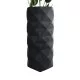 GloboStar® Artificial Garden GENOVA 20724 Επιδαπέδιο Πολυεστερικό Τσιμεντένιο Κασπώ Γλάστρα - Flower Pot Μαύρο Φ40 x Υ90cm