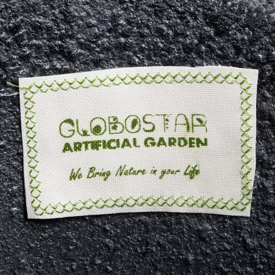 GloboStar® Artificial Garden ILAEIRA 20713 Επιδαπέδιο Πολυεστερικό Τσιμεντένιο Κασπώ Γλάστρα - Flower Pot Μαύρο Φ58 x Υ53cm
