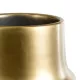 GloboStar® Artificial Garden KERKYRA 20547 Διακοσμητικό Κεραμικό Κασπώ Γλάστρα - Flower Pot Χρυσό Φ15 x Υ12.5cm