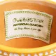 GloboStar® Artificial Garden JAIPUR 20506 Διακοσμητικό Κεραμικό Κασπώ Γλάστρα - Flower Pot Πορτοκαλί με Λευκό Φ16 x Υ16cm