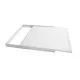 GloboStar® 60220 Πλαίσιο Στήριξης PVC Επιτοίχιας Τοποθέτησης για LED Panel 60x60cm - Λευκό