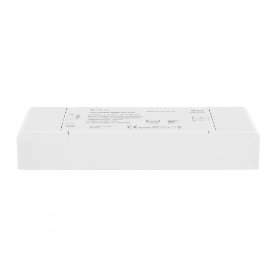 GloboStar® 73130 TE-75-24 SKYDANCE AC Triac Dimmer Push Dimming 1 Κανάλι AC 200-240V 1 x 3.125A 75W - Max 3.125A 75W - IP20 Μ18 x Π5.7 x Υ3cm - 5 Χρόνια Εγγύηση