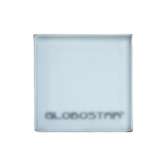 GloboStar® CYBOLITHOS 60946 Χωνευτό Φωτιστικό Σποτ Δαπέδου LED 2W 200lm 120° DC 24V Αδιάβροχο IP68 IK06 Μ10 x Π10 x Υ8cm Μπλε Dimmable - Tempered Γαλακτερό Γυαλί & Ανοξείδωτο Ατσάλι - Bridgelux Chip - 3 Χρόνια Εγγύηση