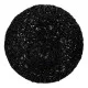 Μοντέρνο Επιτραπέζιο Φωτιστικό Πορτατίφ Μονόφωτο Μαύρο Ξύλινο Ψάθινο Rattan Φ20 GloboStar INDUS 01338