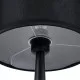 Μοντέρνο Επιτραπέζιο Φωτιστικό Πορτατίφ Μονόφωτο Μεταλλικό με Μαύρο Καπέλο Φ25 GloboStar AMBROSIA BLACK 01394