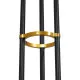 GloboStar® VELVET 00994 Μοντέρνο Industrial Φωτιστικό Οροφής Πολύφωτο Μαύρο Χρυσό Μεταλλικό Φ80 x Y85cm