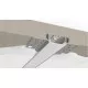 GloboStar® 70819-1M Χωνευτό για Γυψοσανίδα - Trimless Προφίλ Αλουμινίου Ανοδιωμένο με Λευκό Οπάλ Κάλυμμα για 2 Σειρές Ταινίας LED Πατητό - Press On