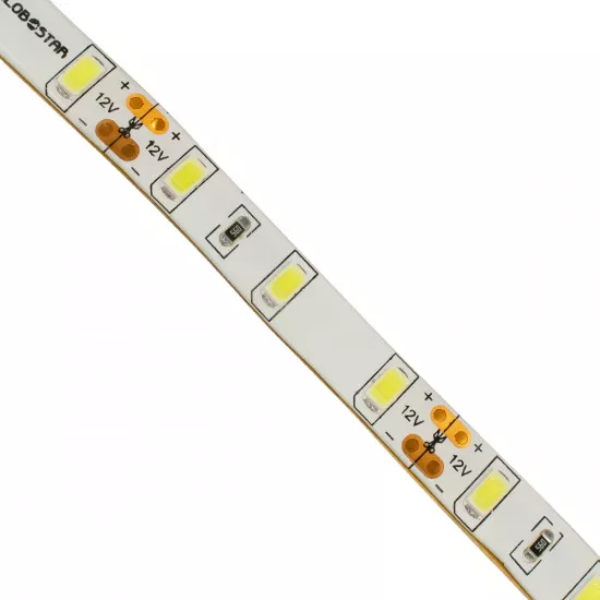 GloboStar® 70130 Ταινία LED SMD 5730 5m 20W/m 60LED/m 2600 lm/m 120° DC 12V Αδιάβροχη IP65 Ψυχρό Λευκό 6000K